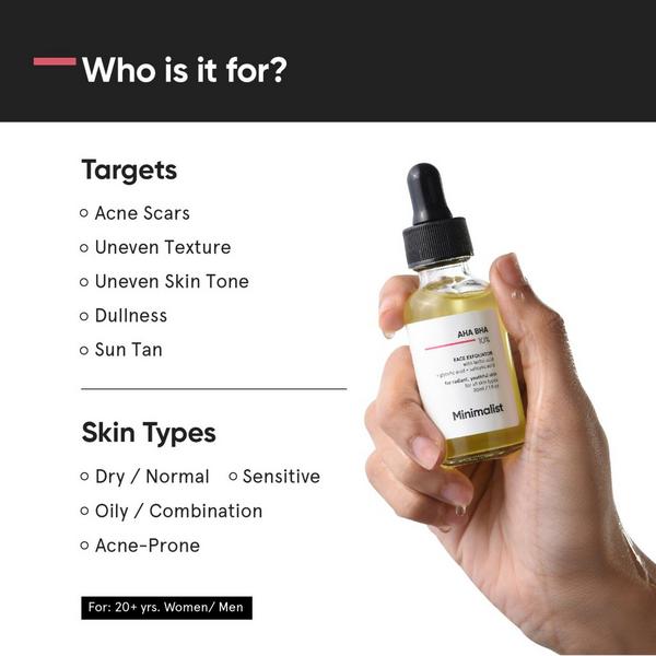 Minimalist AHA BHA 10% Face Exfoliator #2