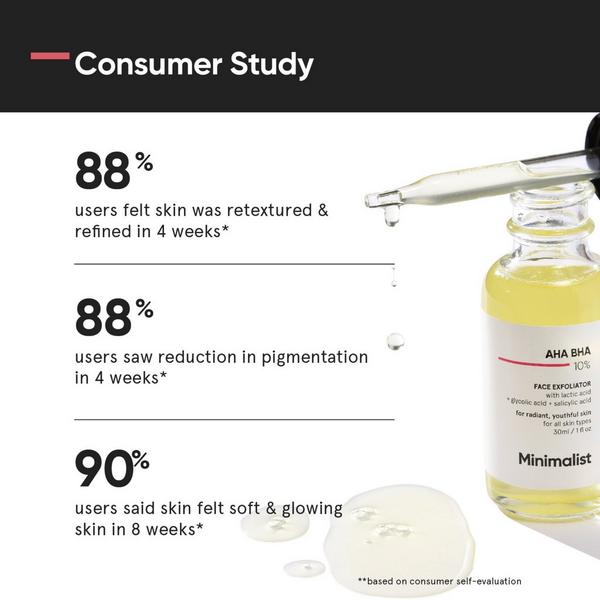 Minimalist AHA BHA 10% Face Exfoliator #5