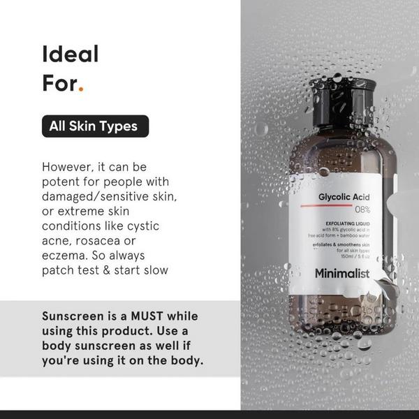 Minimalist Glyolic Acid 08% Exfoliating Toner #3