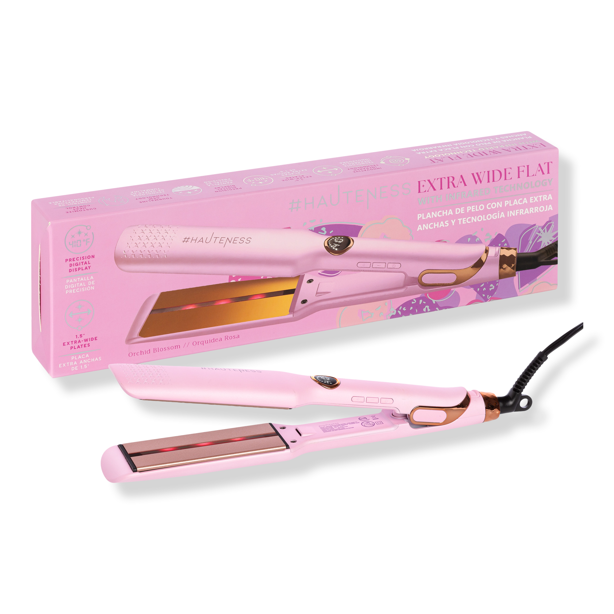 Hauteness Infrared Digital Flat Iron with Extra Wide Tourmaline Plates #1