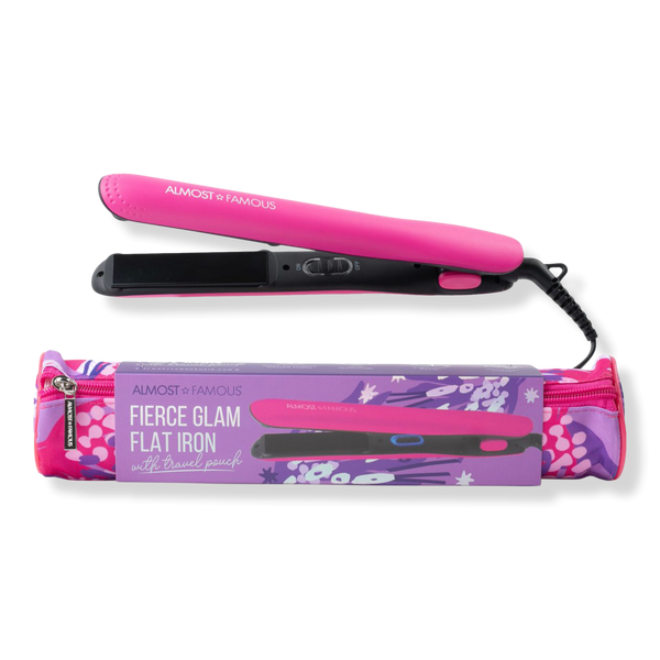 Almost Famous Fierce Glam Tourmaline Flat Iron with Travel Pouch #1