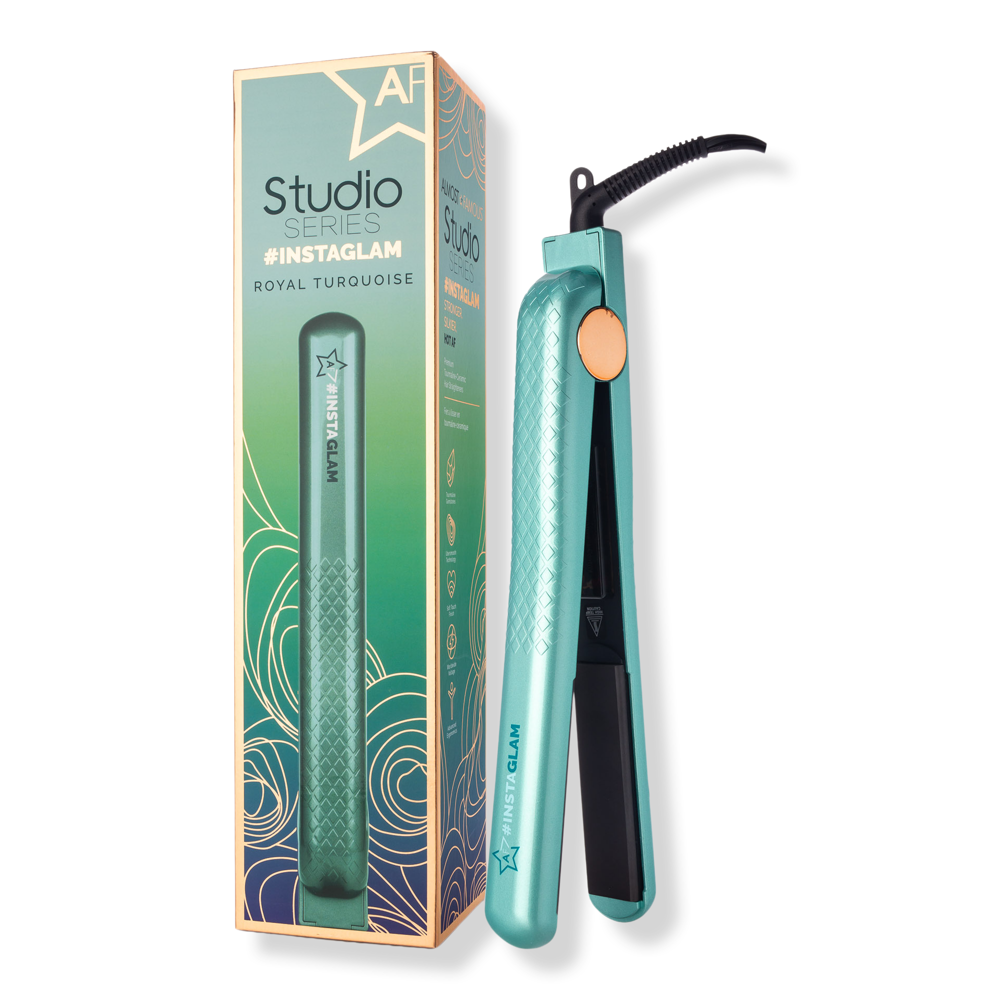 Almost Famous Instaglam Tourmaline Ionic Flat Iron with Rose Gold Accents #1
