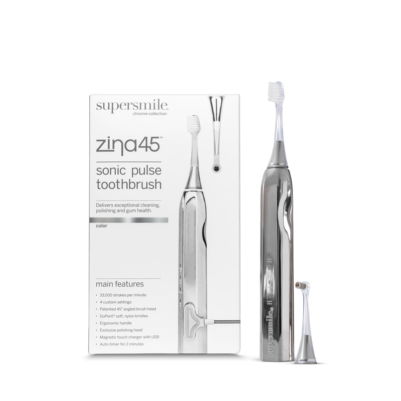 Supersmile - Chrome Silver Zina45 Sonic Pulse Toothbrush | Ulta Beauty