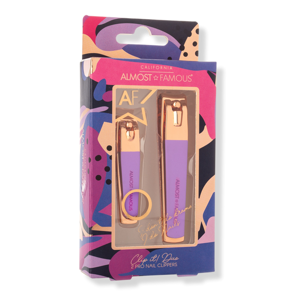 Almost Famous Rose Gold 2-Piece Ergonomic Nail Clipper Set #1