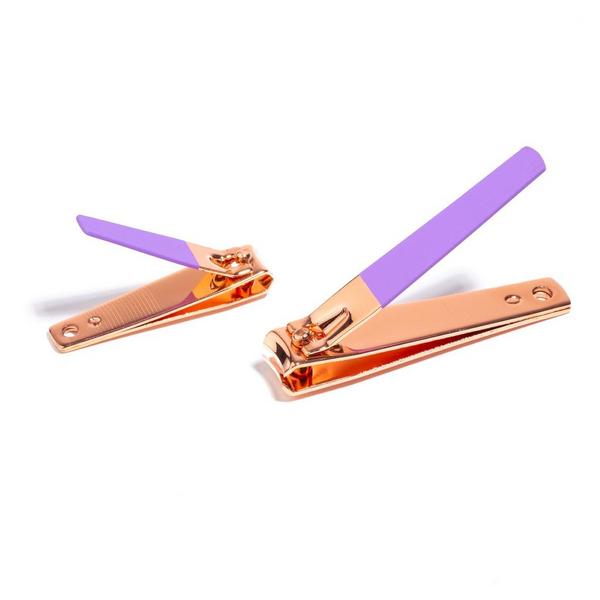 Almost Famous Rose Gold 2-Piece Ergonomic Nail Clipper Set #3