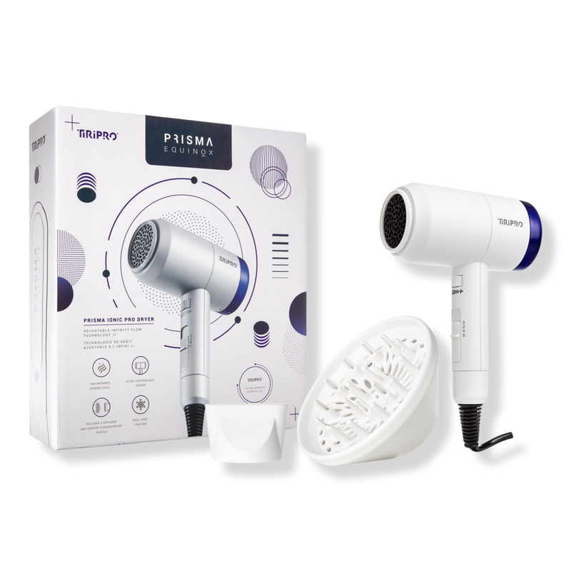 Tiri Pro - White Prisma Pro Infinity Flow Ionic Dryer with Far