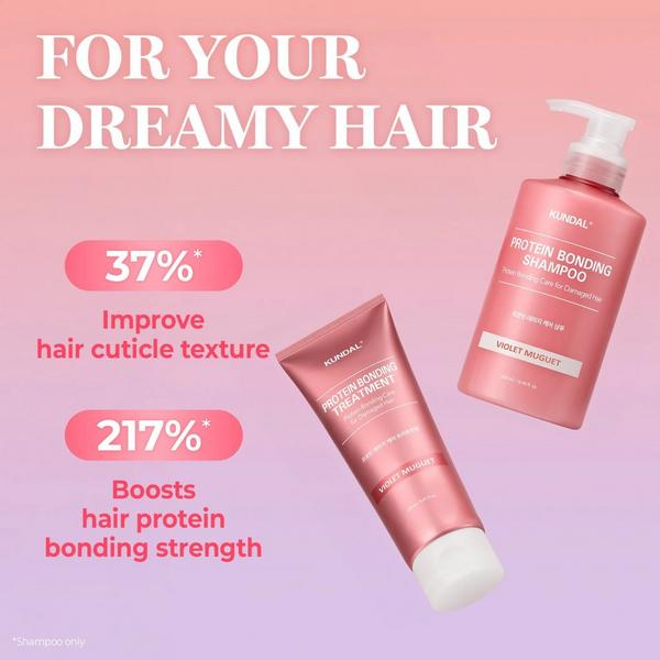 KUNDAL Protein Bonding Care Shampoo & Treatment Set #5