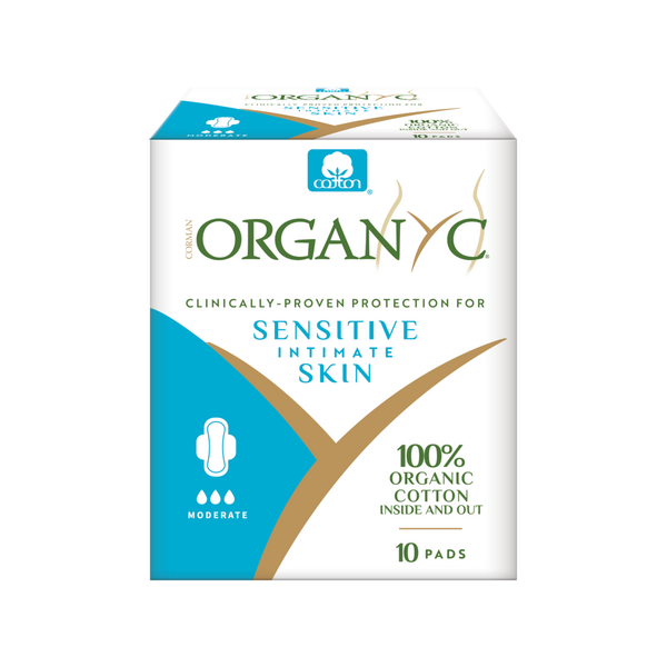 Organyc 100% Certified Organic Cotton Feminine Pads, Moderate Flow #1