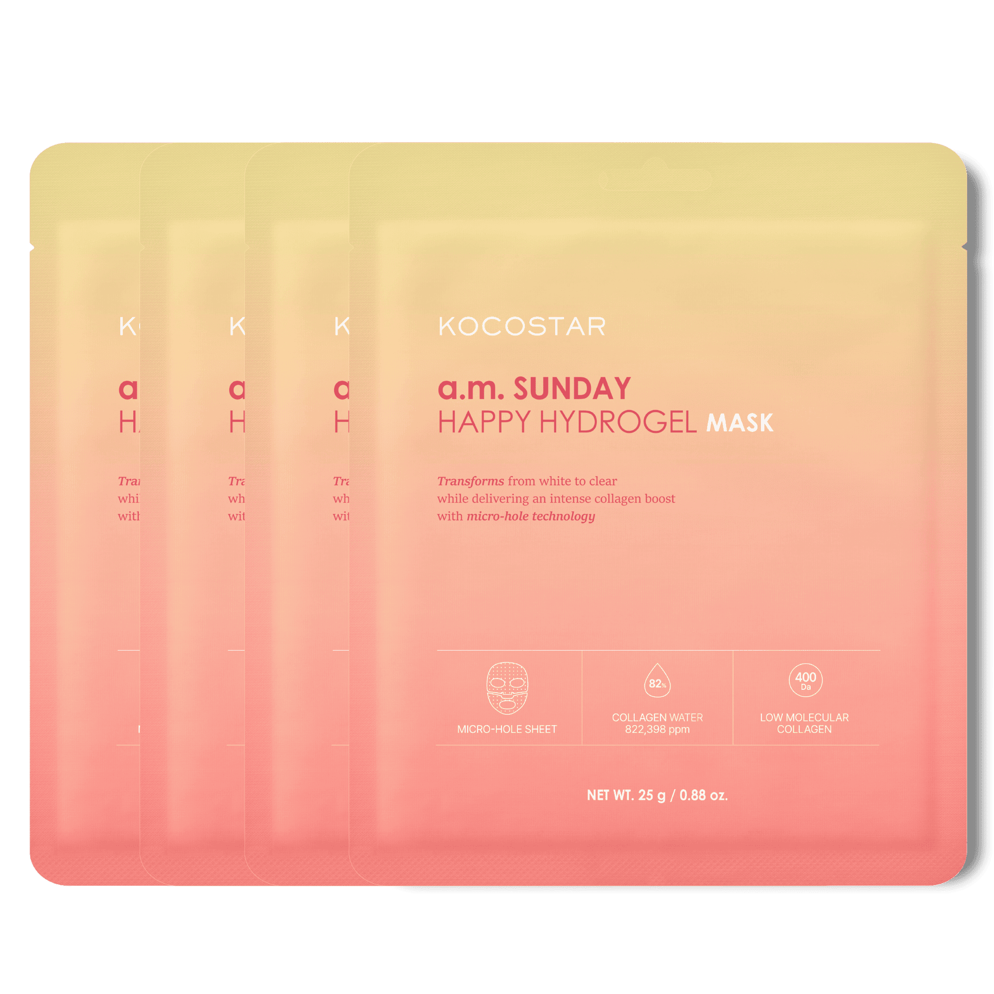 KOCOSTAR a.m. Sunday Happy Hydrogel Mask Set #1