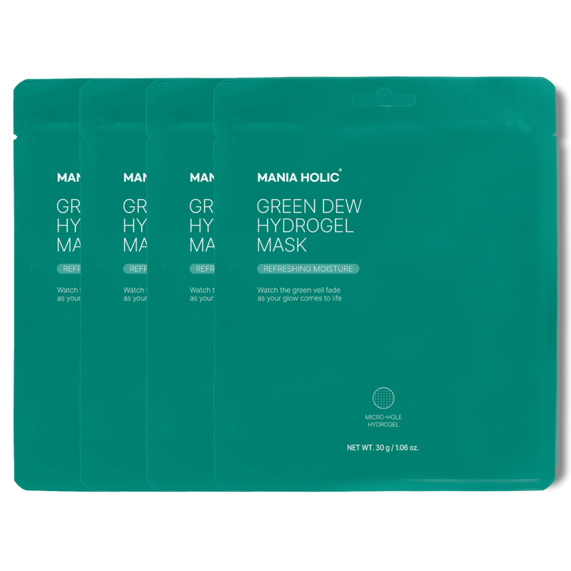 Mania Holic - Green Dew Hydrogel Mask Set with CICA & Neem Leaf