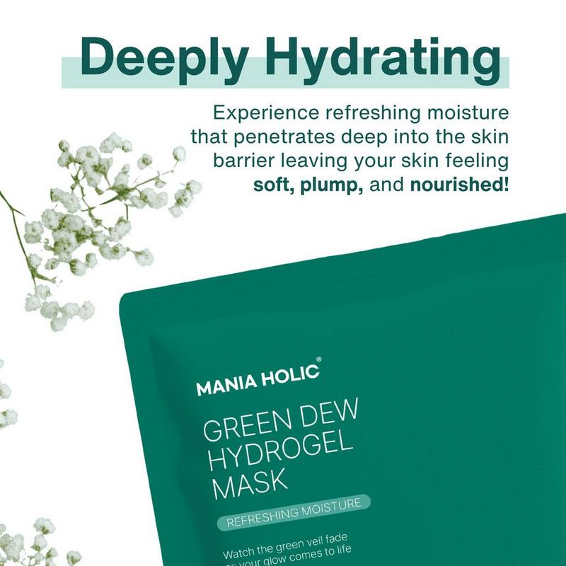 Mania Holic - Green Dew Hydrogel Mask Set with CICA & Neem Leaf