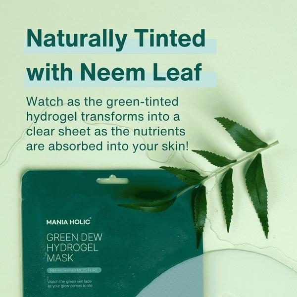 Mania Holic Green Dew Hydrogel Mask Set with CICA & Neem Leaf #7