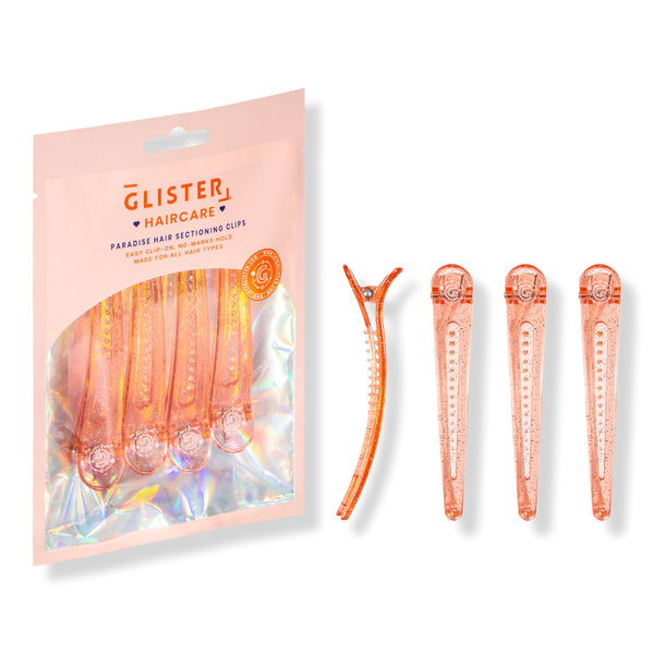 GLISTER 4-Pack Glitter-Infused No-Crease Styling & Sectioning Clips #1