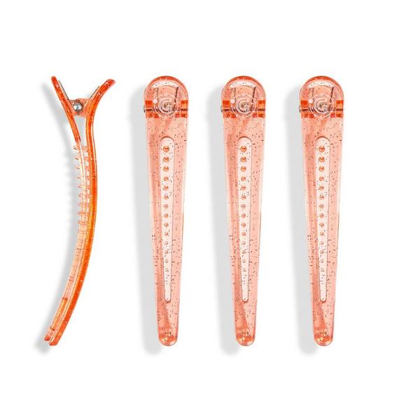 GLISTER 4-Pack Glitter-Infused No-Crease Styling & Sectioning Clips #2