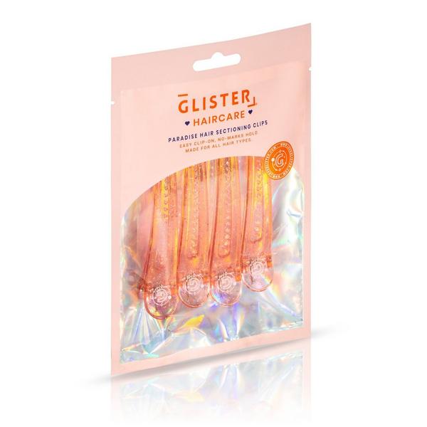 GLISTER 4-Pack Glitter-Infused No-Crease Styling & Sectioning Clips #5
