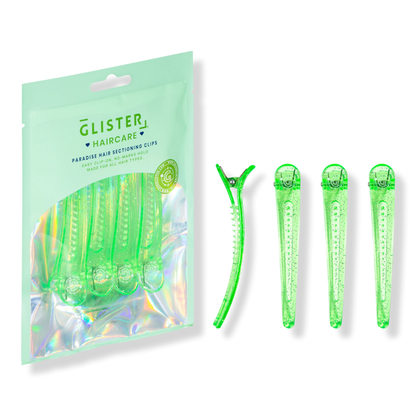 GLISTER 4-Pack Glitter-Infused No-Crease Styling & Sectioning Clips #1