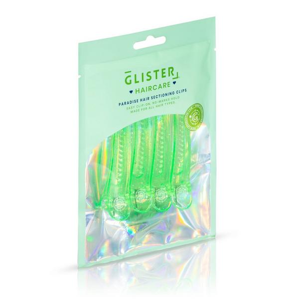 GLISTER 4-Pack Glitter-Infused No-Crease Styling & Sectioning Clips #5