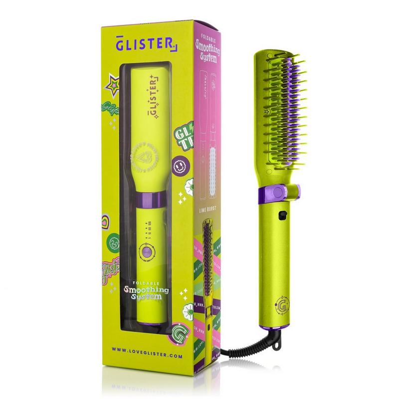 GLISTER - Yellow Foldable Tourmaline Gem Anti-Frizz Hot Smoothing