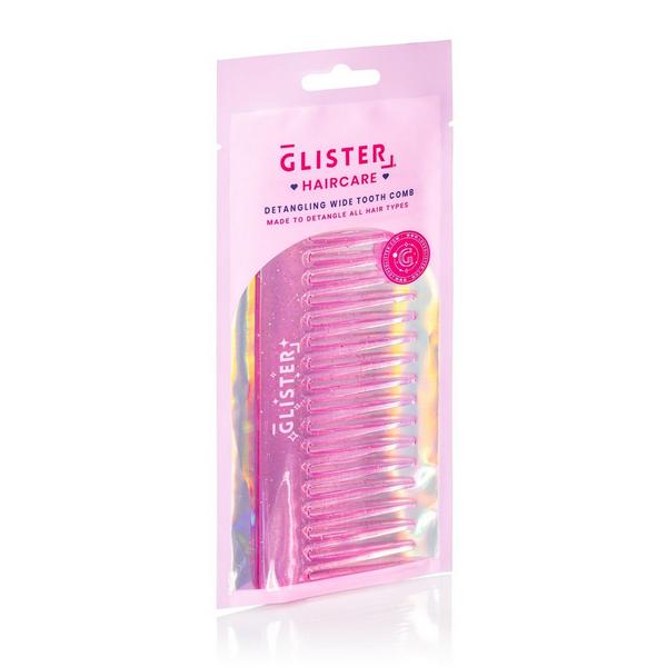 GLISTER "Sparkle" Glitter-Infused Wide Tooth Detangling Comb #5