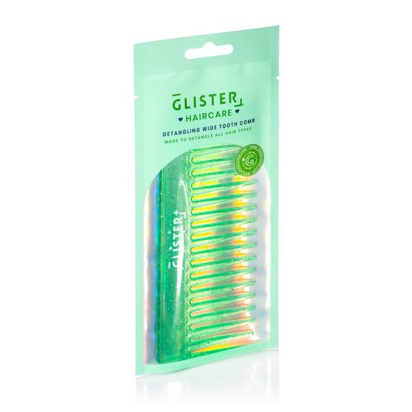 GLISTER "Sparkle" Glitter-Infused Wide Tooth Detangling Comb #4
