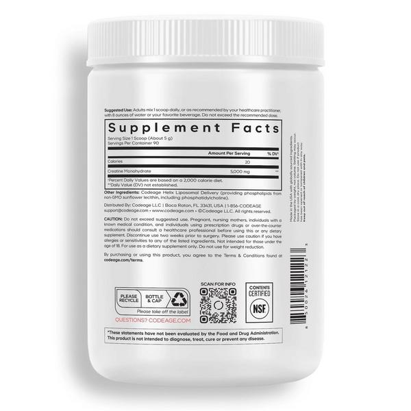 CODEAGE Liposomal Creatine Monohydrate Powder - Unflavored #8