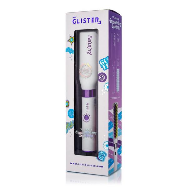 GLISTER Foldable Tourmaline Gem Anti-Frizz Hot Smoothing Brush #6