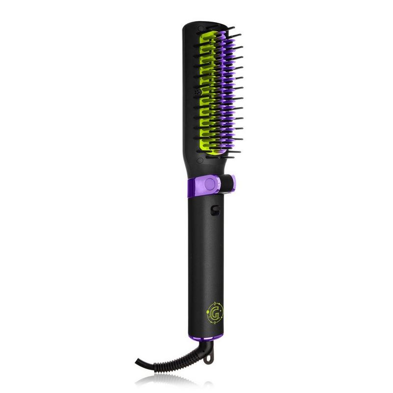 すずき　ダーマペン本体セット、リジュラン、グルタチオンスキンブースター GLISTER - Black Foldable Tourmaline Gem Anti-Frizz Hot Smoothing