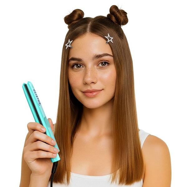 GLISTER Tourmaline Gem Mini Flat Iron with Holographic Bandolier Bag #6