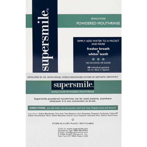 Supersmile Single-Dose Powdered Mouthrinse #8