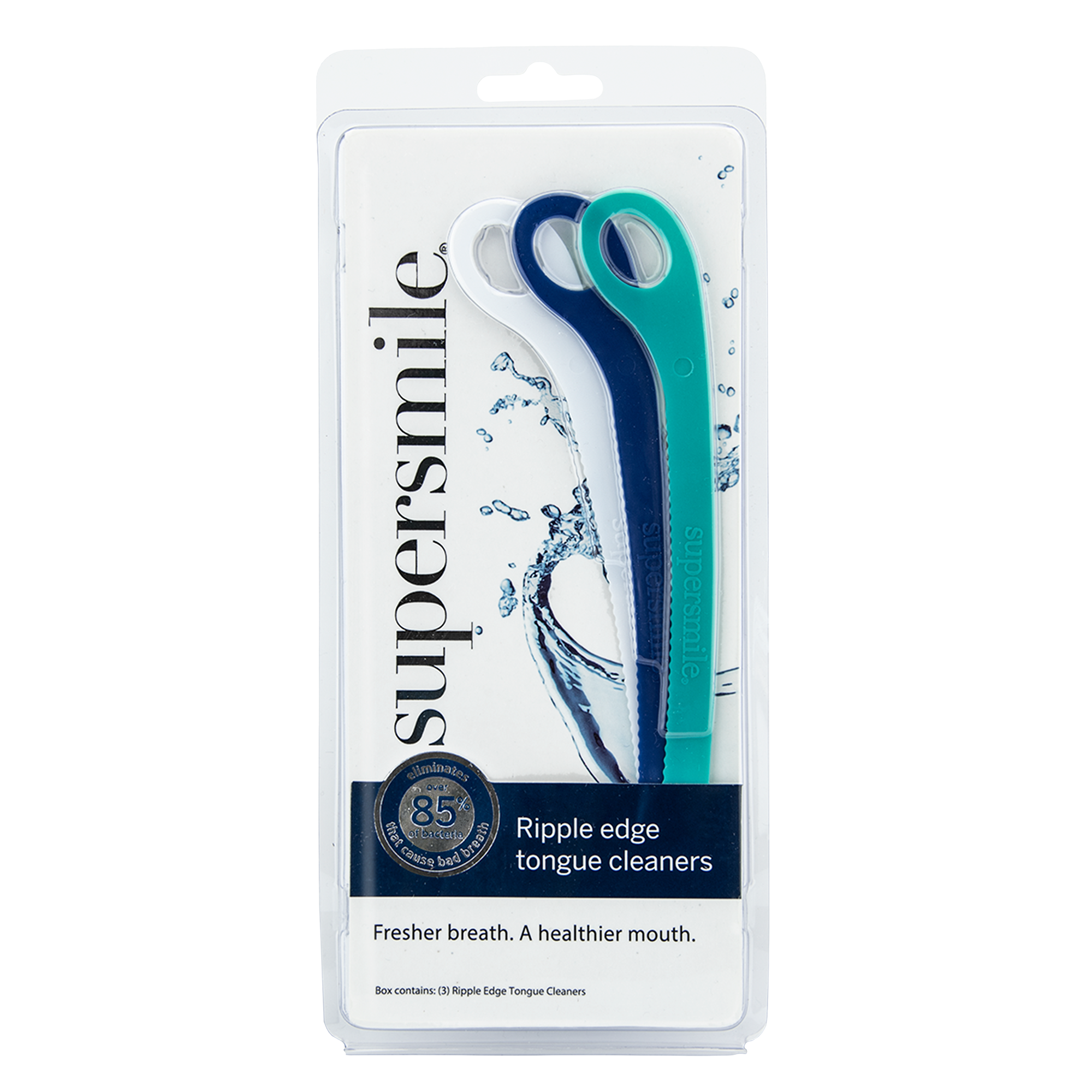 Supersmile Ripple Edge Tongue Cleaner Trio #1
