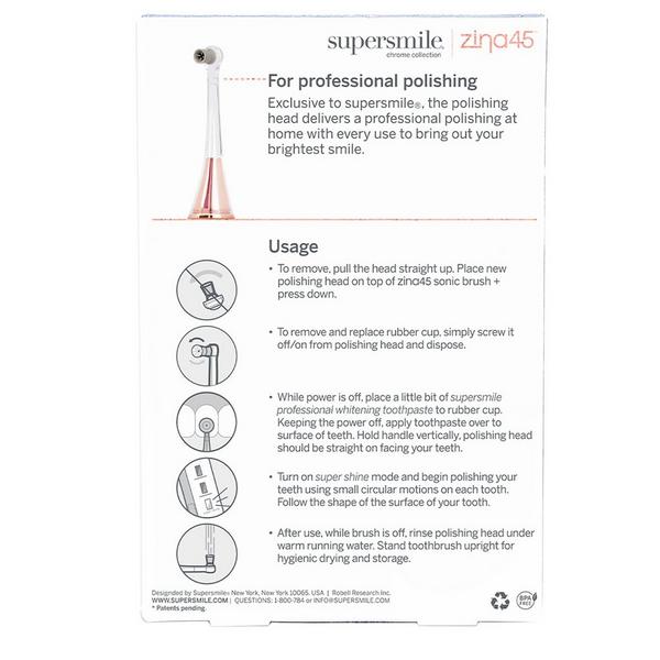 Supersmile Zina45 Sonic Pulse Toothbrush Replacement Polishing Head #7