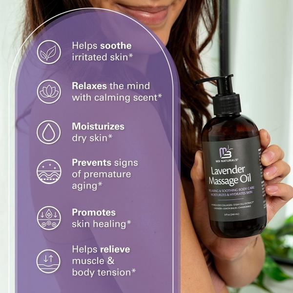 M3 Naturals Lavender Massage Oil #2
