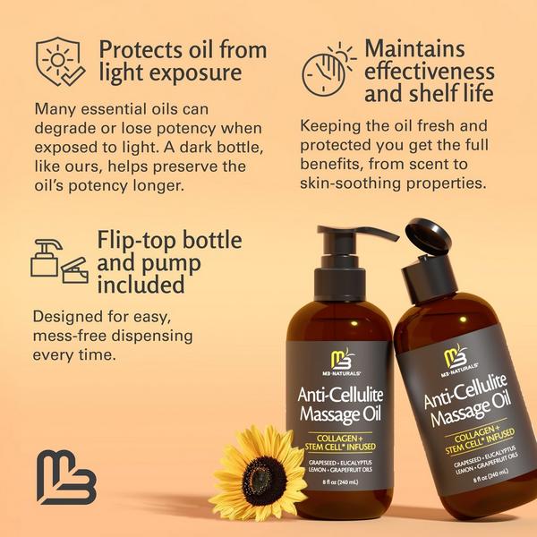 M3 Naturals Anti Cellulite Massage Oil Skin Tightening Body Oil #6