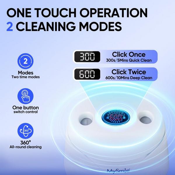 MySmile Ultrasonic Retainer & Jewelry Cleaning Pod for Home with Digital Timer #4