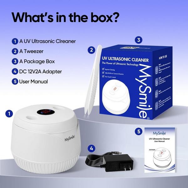MySmile Ultrasonic Retainer & Jewelry Cleaning Pod for Home with Digital Timer #8
