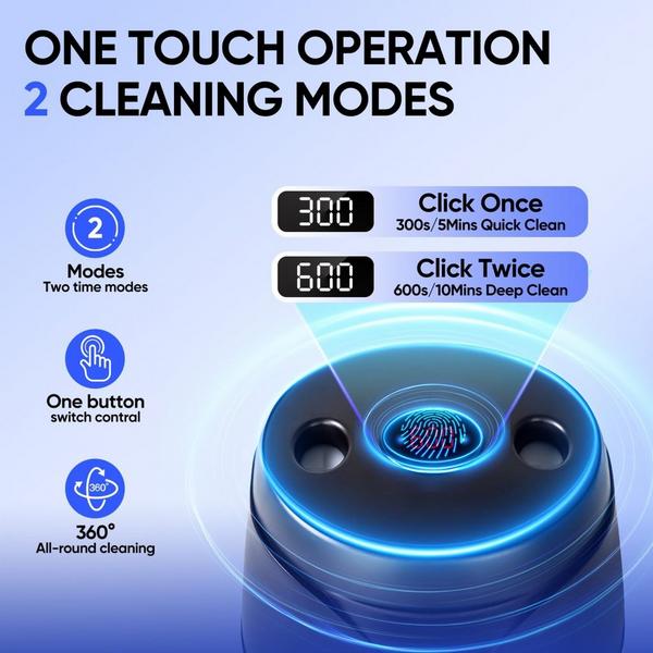 MySmile Ultrasonic Retainer & Jewelry Cleaning Pod for Home with Digital Timer #4