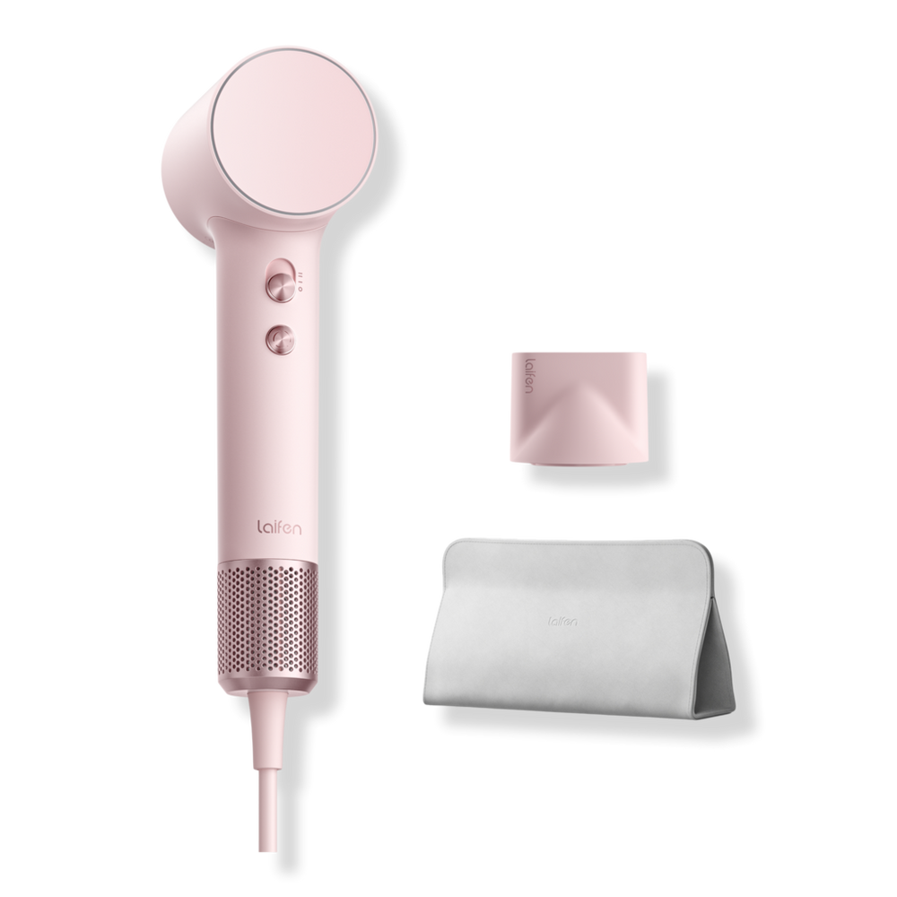 Laifen Mini High-Speed Hair Dryer + Bag + 1 Magnetic Nozzle - Pink
