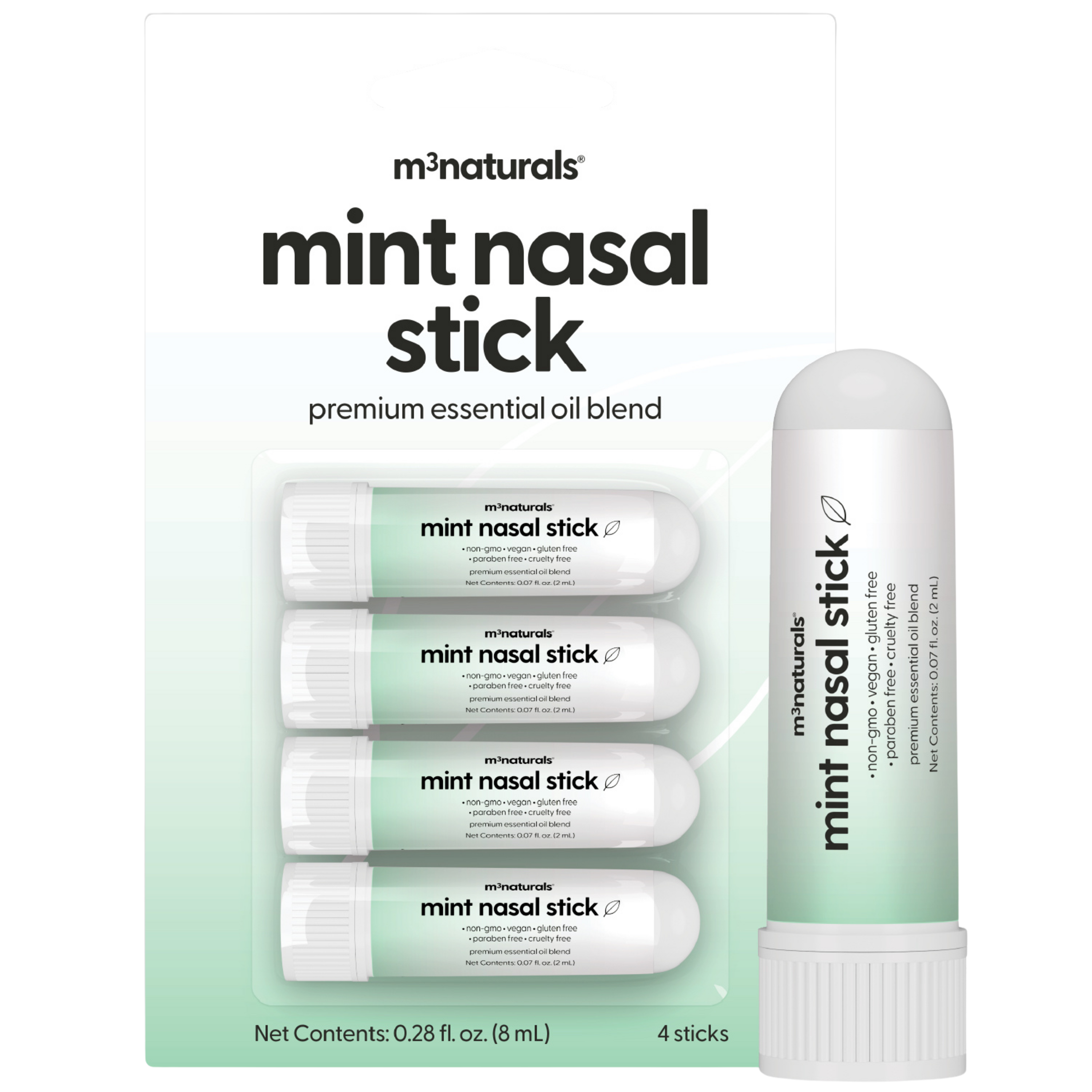 M3 Naturals Mint Nasal Essential Oil Aromatherapy Inhaler #1