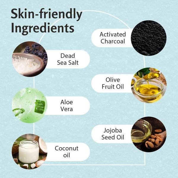 M3 Naturals Exfoliating Charcoal Body Scrub #5