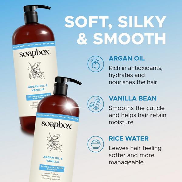 Soapbox Argan Oil & Vanilla Anti-Frizz Conditioner #3
