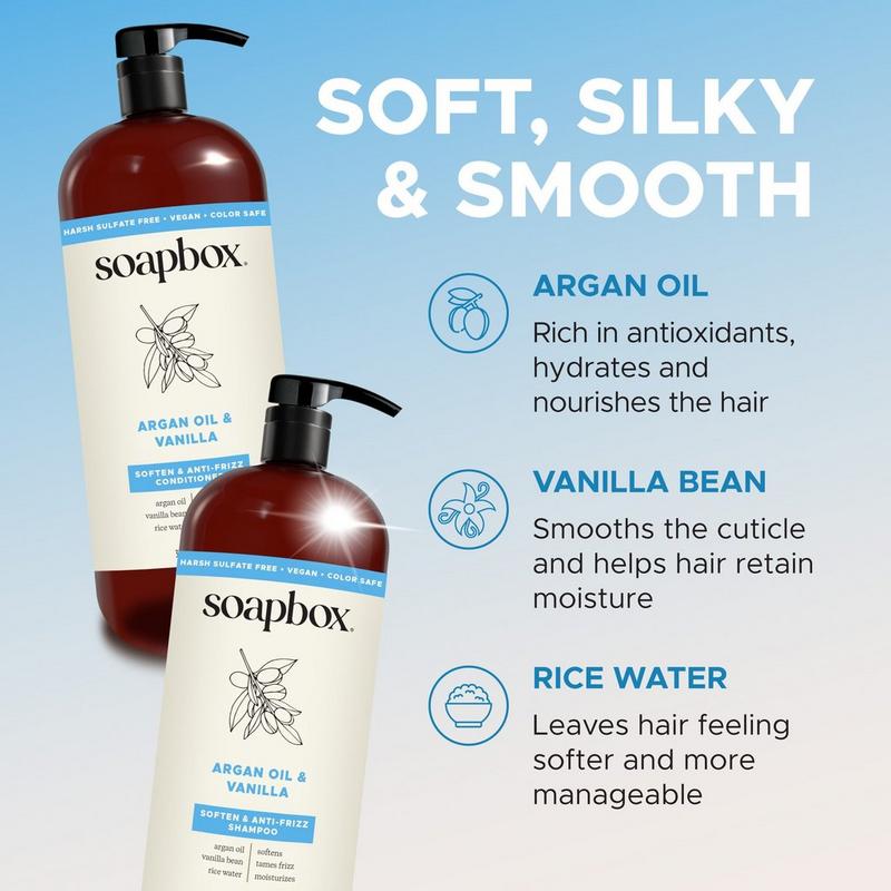 Soapbox - Argan Oil & Vanilla Anti-Frizz Conditioner | Ulta Beauty