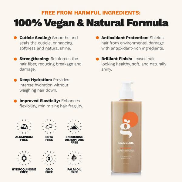Ginger Milk Lightweight Conditioner for Normal to Oily Scalp with Rosemary & Pro-Vitamin B5 #3