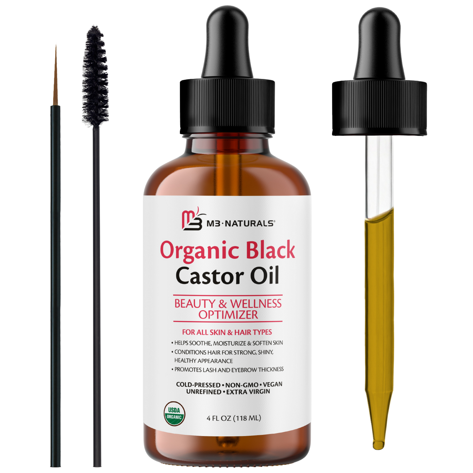 black castor oil smells like cigarettes M3 Naturals - 100% Organic Cold-Pressed Black Castor Oil