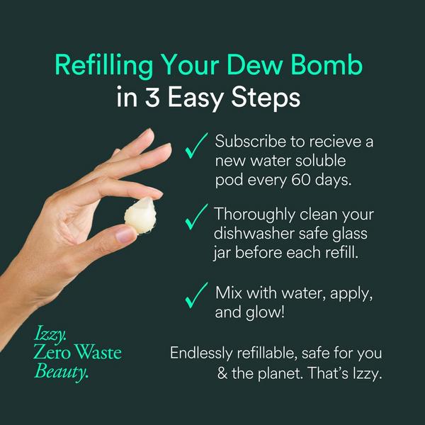 Izzy Zero Waste Beauty Dew Bomb Glowy Hydra-Milk Starter Kit #7