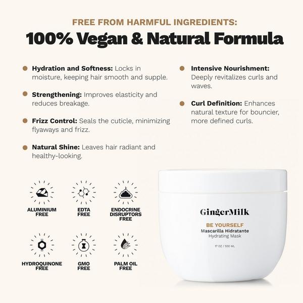 Ginger Milk Hydrating Mask Curly Hair Collection Be Yourself #4