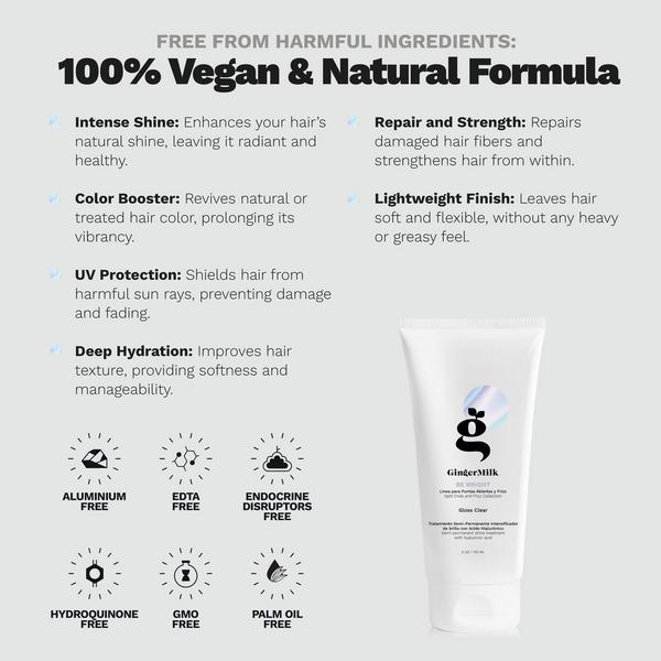 Ginger Milk Gloss Clear Shine & Color Enhancing Treatment with Hyaluronic Acid & Keratin #3