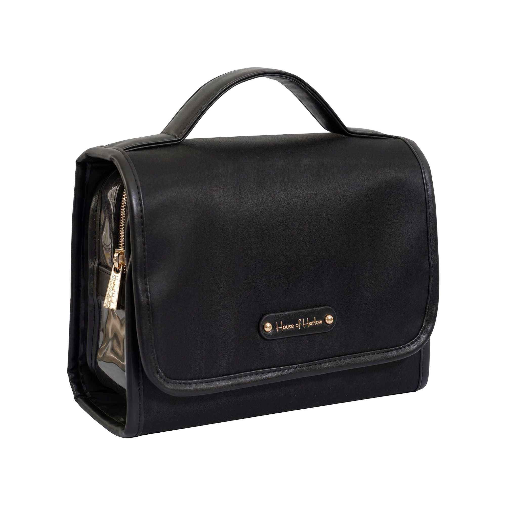 House of Harlow 1960 The Twill Nylon Multi-Compartment Hanging Toiletry Case #1