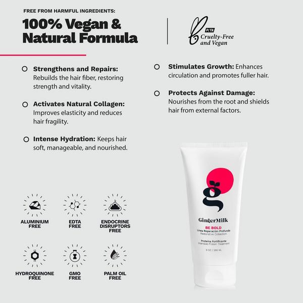 Ginger Milk Intensive Protein Treatment for Damaged Hair with Biotin & Vitamin E #4