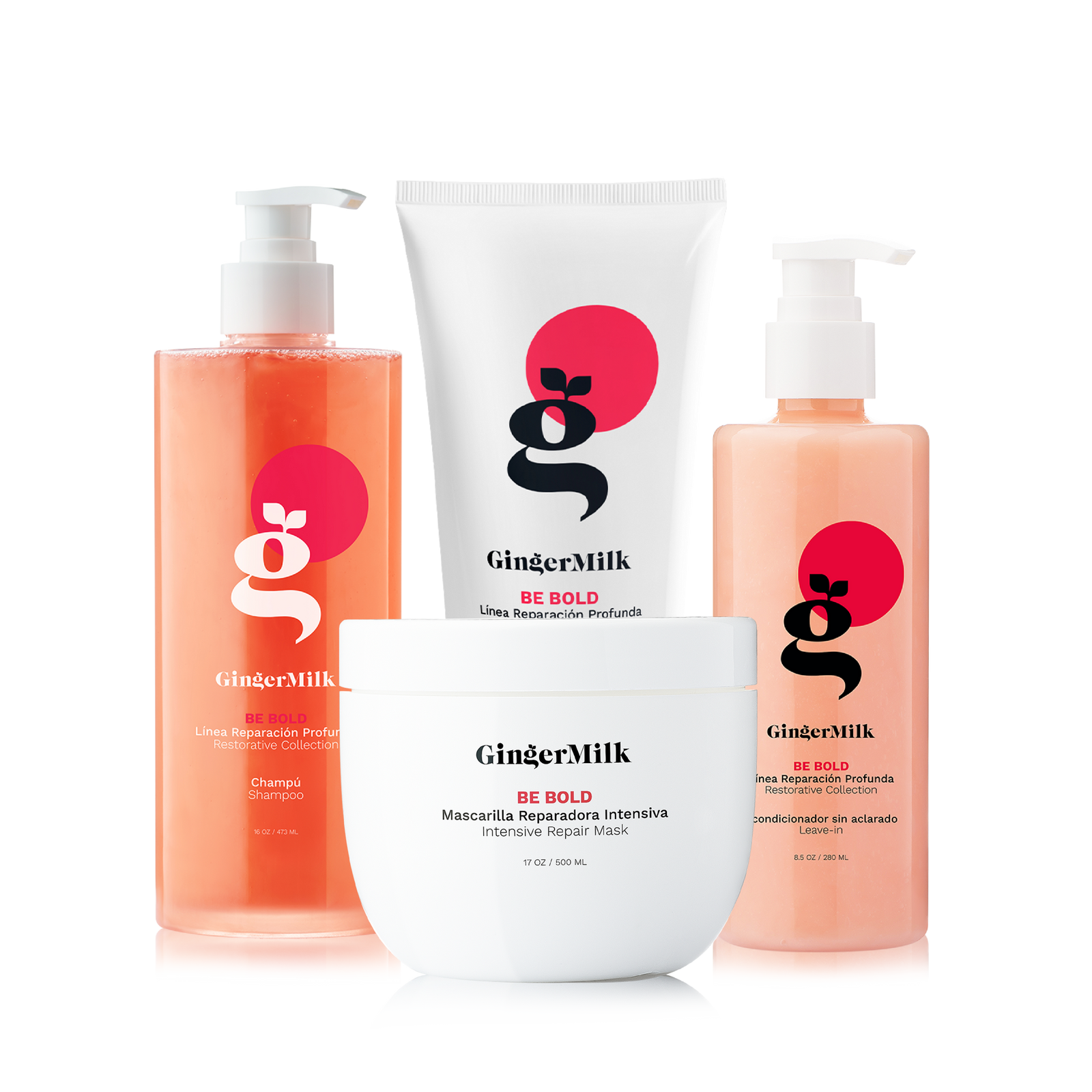 Ginger Milk - Intensive Hair Repair Kit for Damaged Hair with