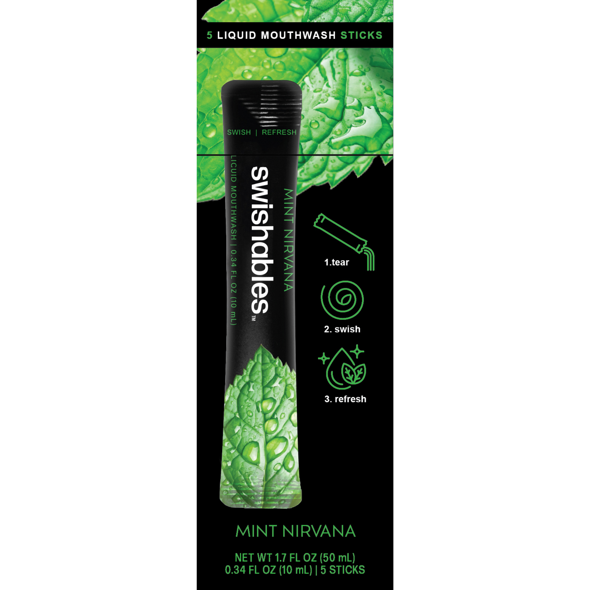 Swishables Mint Nirvana Liquid Mouthwash #1